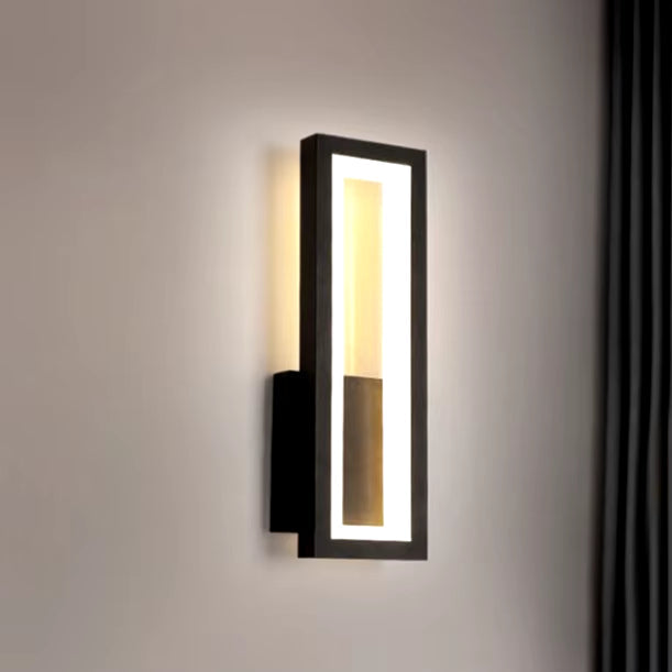 Modern Minimalist Wall Lamps Home Decor Living Room Bedroom Bedside 16W Ac96V-260V Led Sconce Black White Light Aisle Decoration