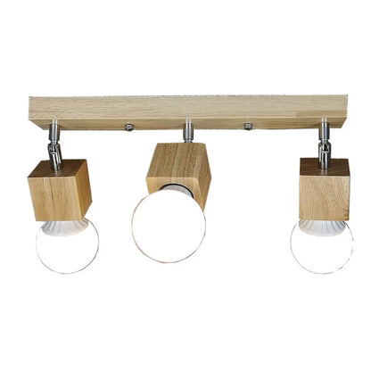 Nordic Modern Wood Square Luces Led Lights for Room Living Room Kitchen Porch Ceiling Lights Plafon Led Techo Led Verlichting